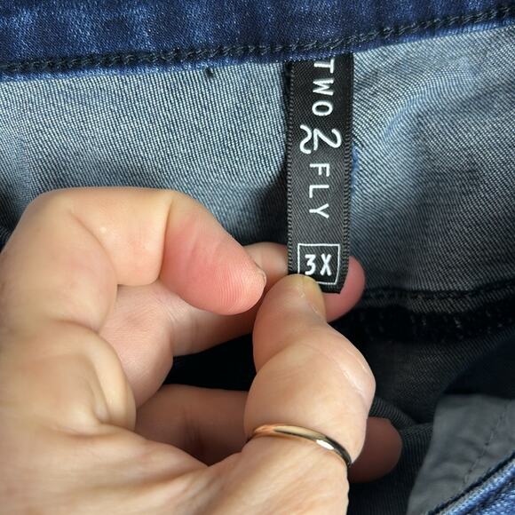 NWT TwoFly Stretch Skinny Jeans Size 3X - Picture 5 of 8